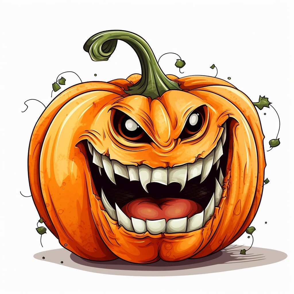 Jack O Lantern Funny Scary Clipart 20 Instant Digital Downloads ...