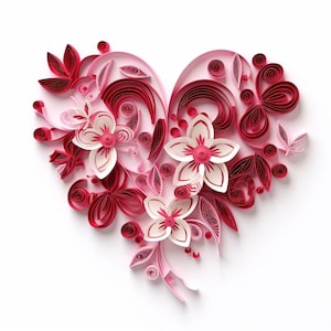 Quilling Design Templates a Heart, Paper Quilling Patterns, Quilling  Template Patterns for creating a heart - Yahoo Shopping