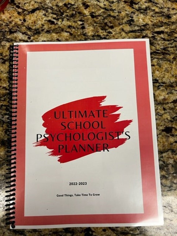 Ultimate School Psychologist Planner Etsy