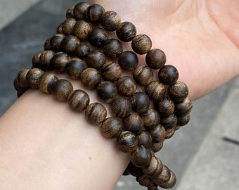 Wild Incense Wood 8mm 108pcs Bracelet|Incense Grade|Nha Trang Vietnam|42.6g Brunei Old Material