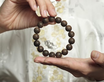 Wild Incense 12mm Bracelet Beads - Over 80 years old / Incense / Mala Agarwood / Gaharu / Incense 16g