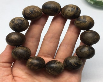 Wild Brunei Agarwood Bracelet - Singking Water - Strong Sragrance And Lots Of Oil / From Island Borneo