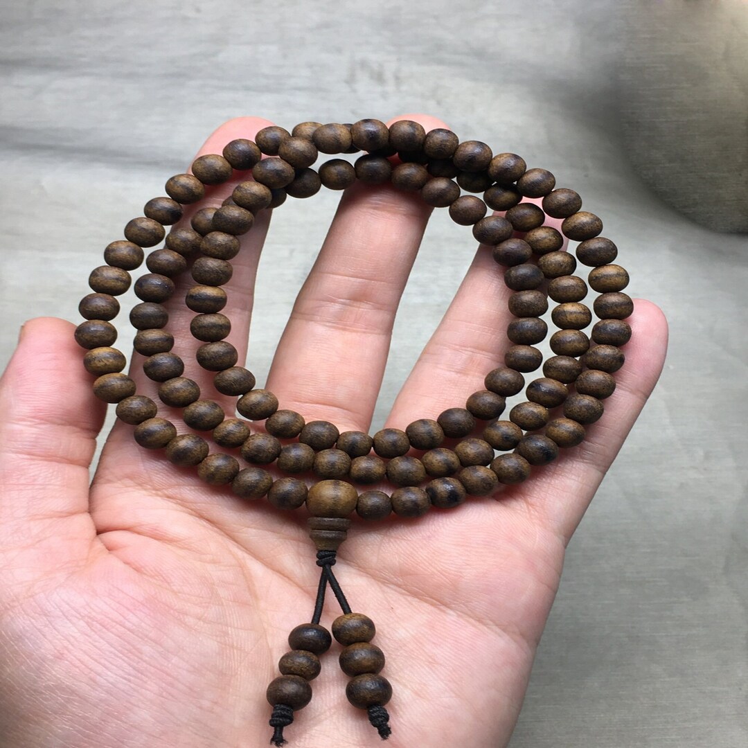 Incense 108 Beads 6mm Vietnam Incense Wood / Eagle Wood / Gaharu Men's