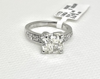 14k White Gold Dimond Wedding Ring (IGL CERTIFIED)(1173)