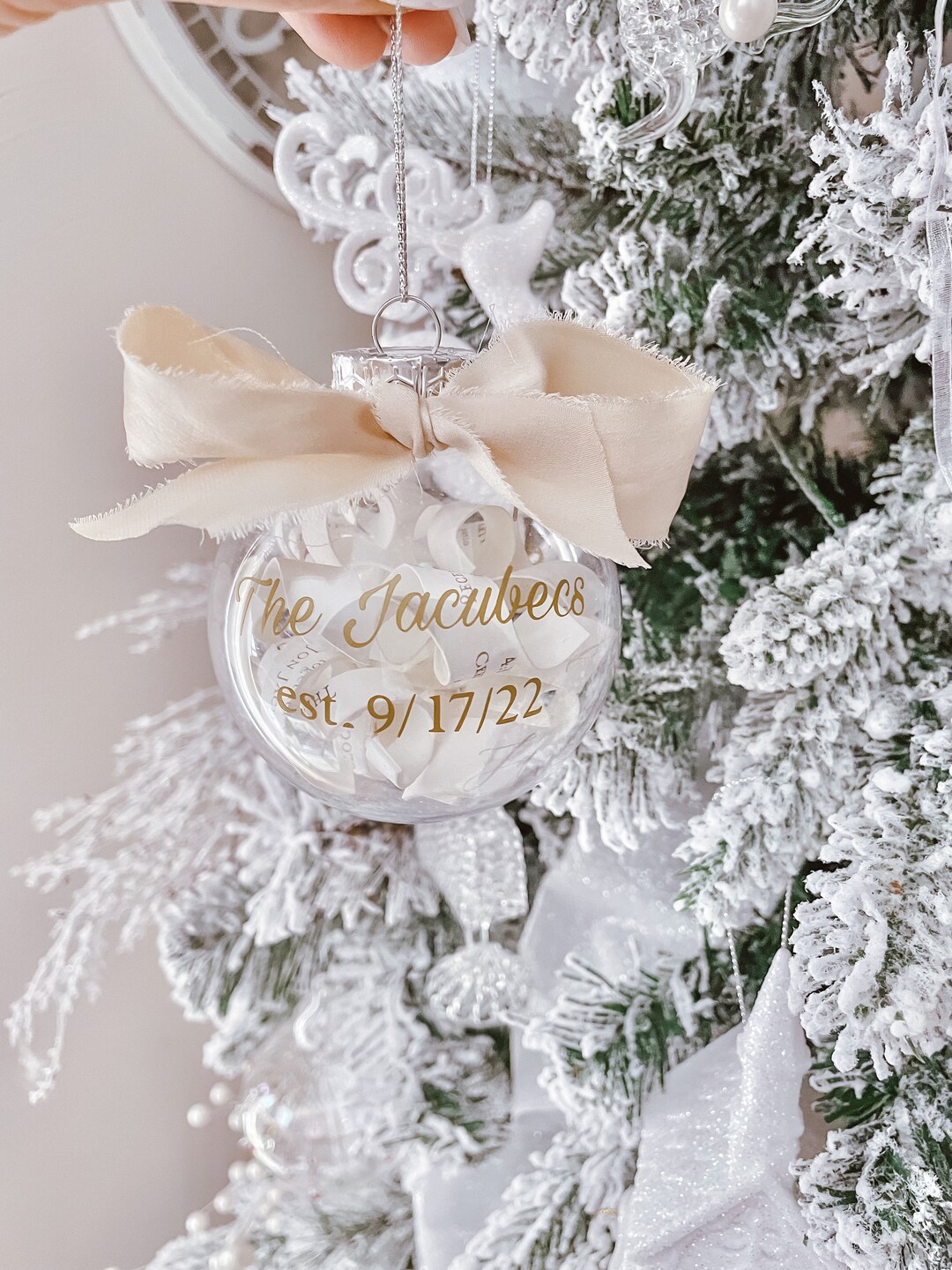 Custom Personalized Fillable Ornament - Etsy