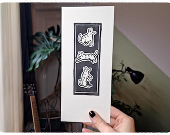 Dog | Original Linocut Print