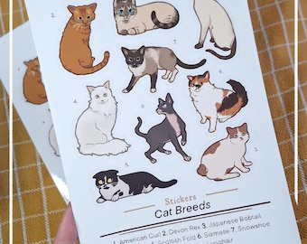 Cat Breeds | Stickersheet