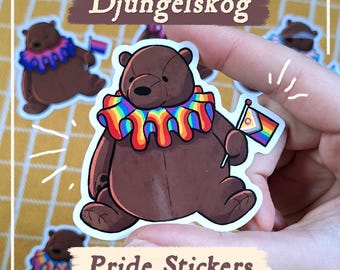 Djungelskog Bear | Stickers | Pride Flags