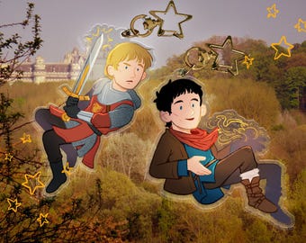Merlin | Acrylic charm keychains | Merlin and Arthur