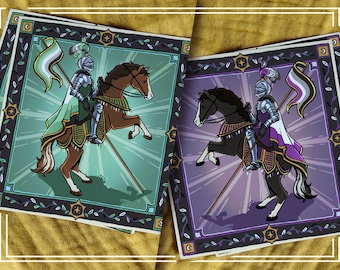 Aro/Ace Medieval Knights | Art Print