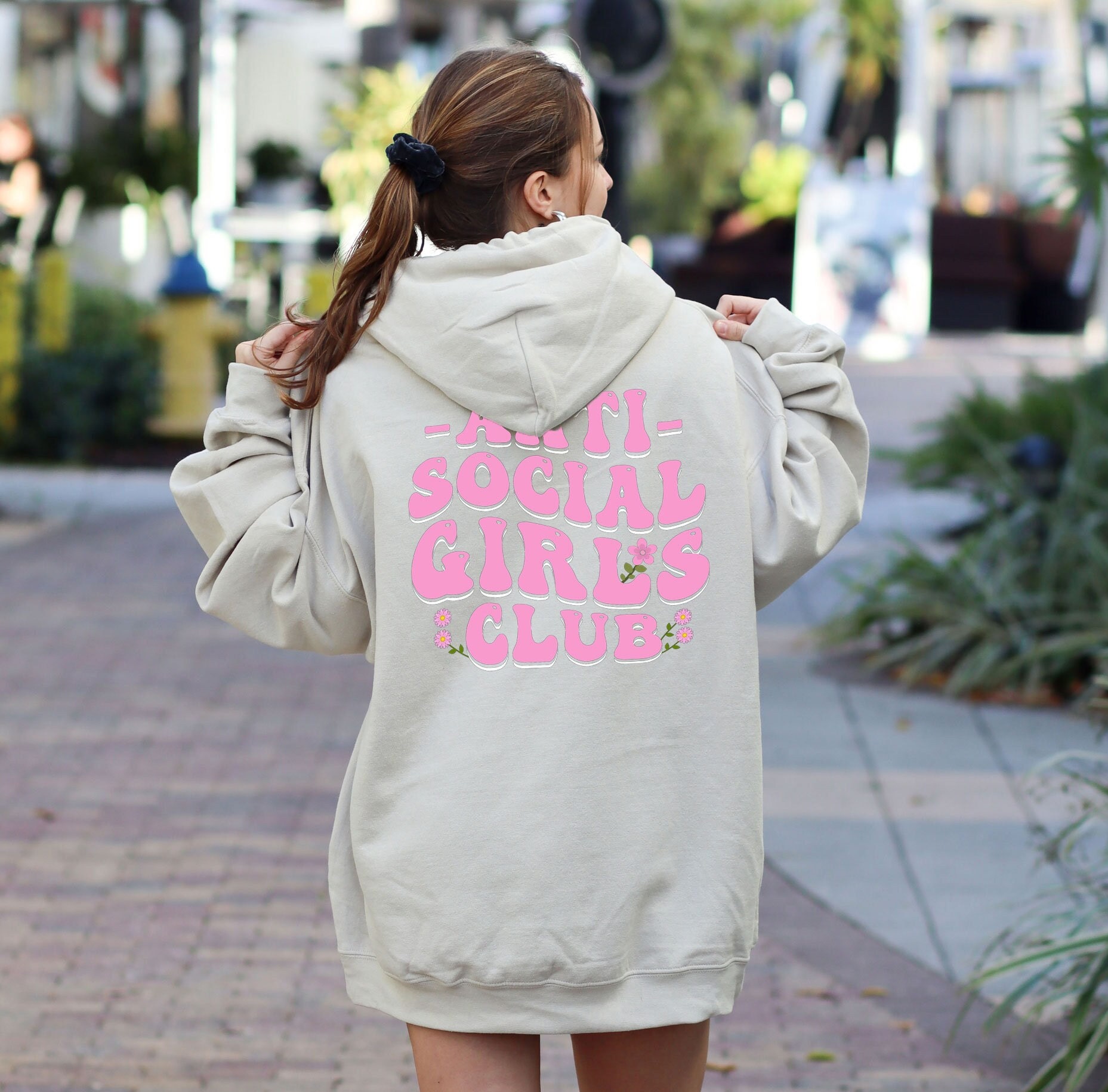 Anti social social club hoodie girl discount