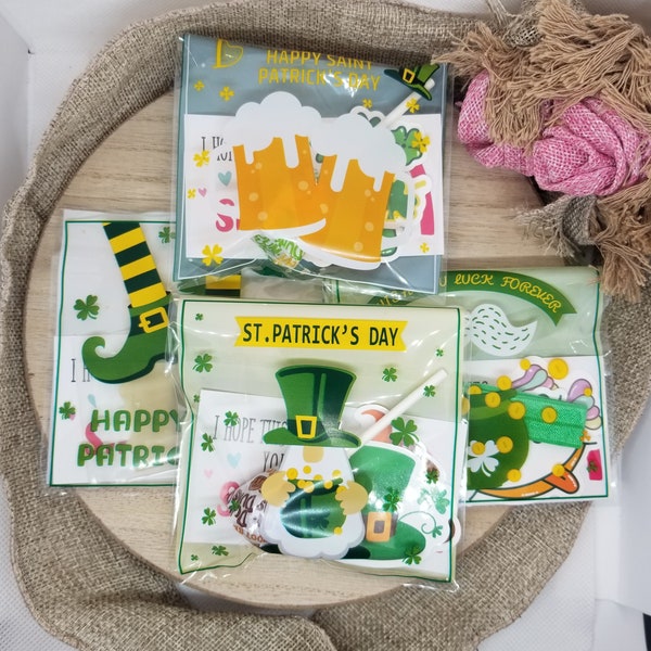 St. Patrick's Day Goodie Bag, Small Package Filler for Small Business, Thank You Bag, Classroom or Teacher Appreciation Gift, Party Favor