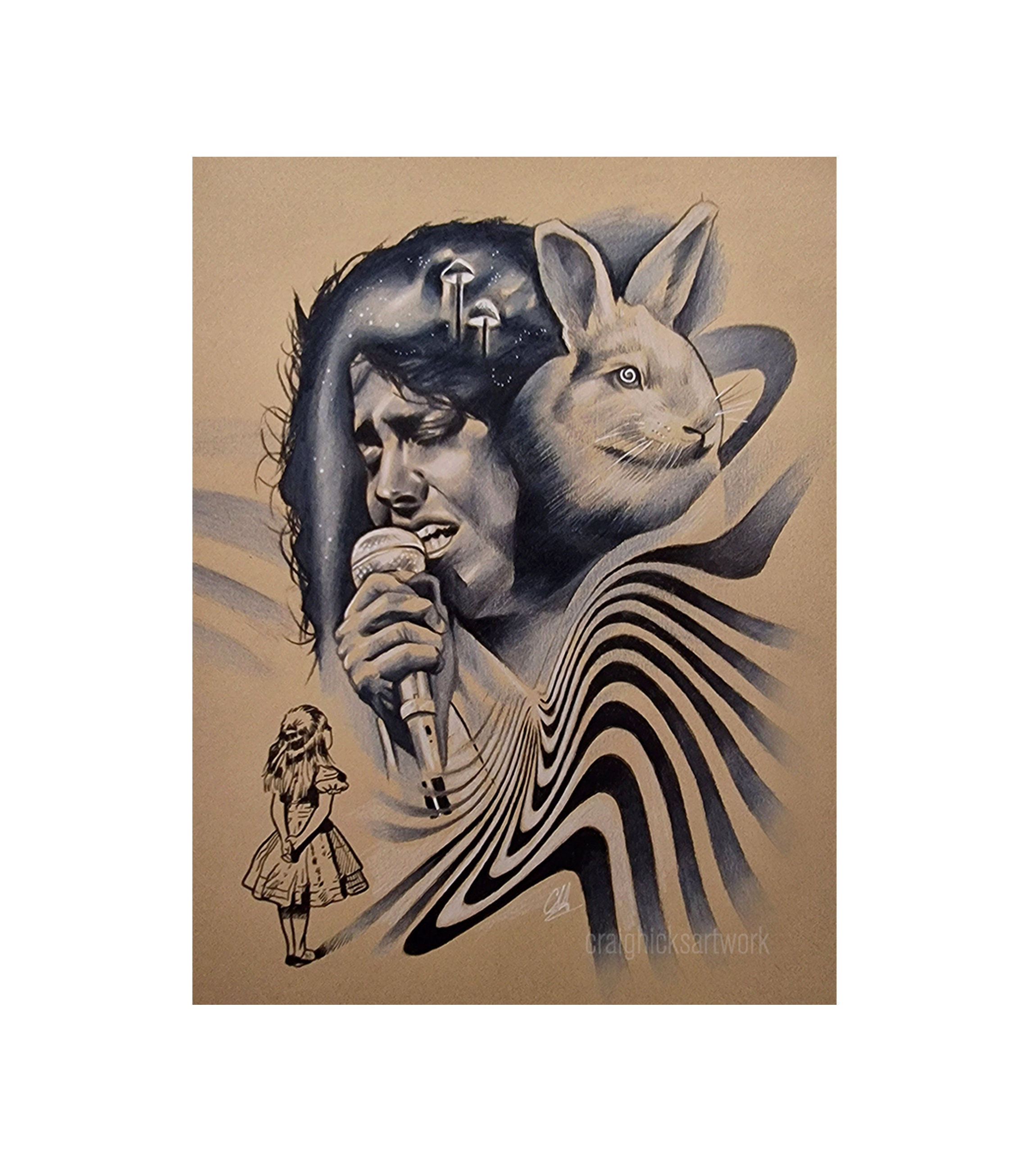Jefferson Airplane - White Rabbit - Limited Edition Art Print