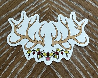 Cruce's Antlers Sticker