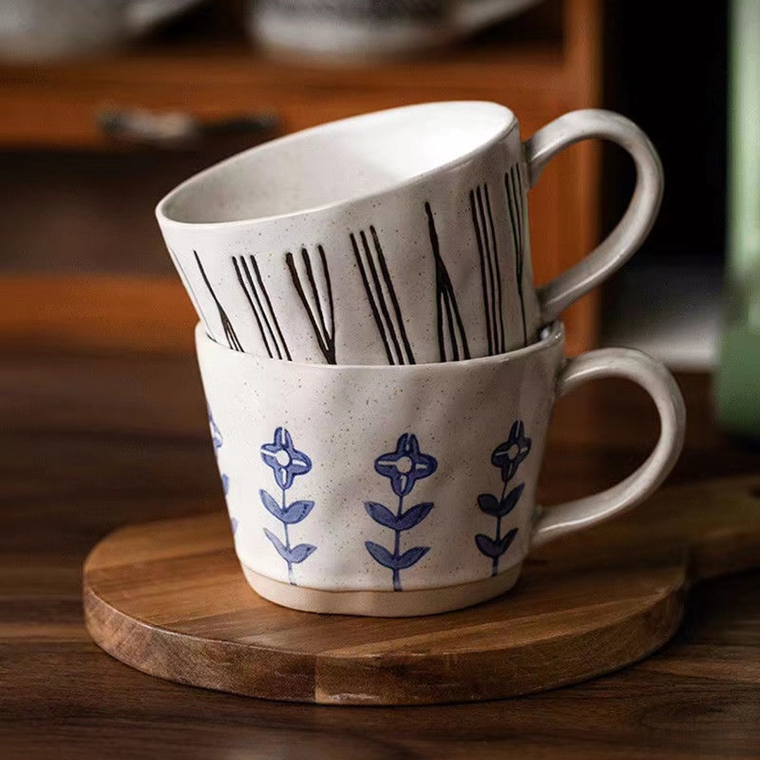 Ceramic Espresso Cups Set Handmade Espresso Cup With Handle Etsy