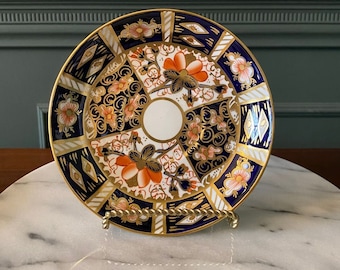  CROWN DERBY オールドイマリ2451プレート 大皿　額縁 Royal Crown Derby Traditional Imari 2451 Pattern Ruffled