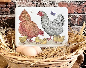 Chicken Rectangular Tin