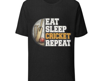 Eat Sleep Cricket Repeat T-Shirt