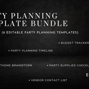 Ultimate Party Planning Templates (Printable)