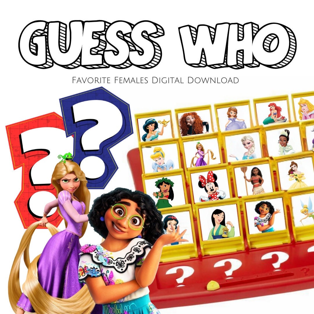 Board Game Disney Princess Guessing Game Disney Game Night 10-in-1