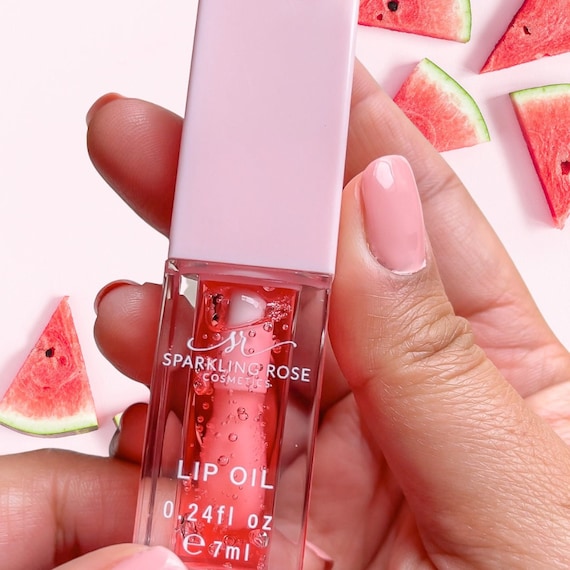 Watermelon Lip Oil Hydrating Lip Oil Vegan Gloss Organic Etsy