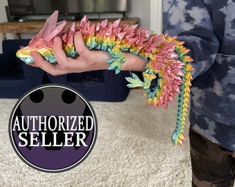 Crystal Dragon - gearticuleerde Crystal Dragon - Dragon 3D geprint