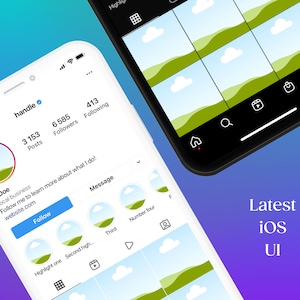 Instagram Mockup Template, Profile Branding Planner Iphone, Ig Feed Mockup, Instagram Mobile Mockup Editable in Canva image 7