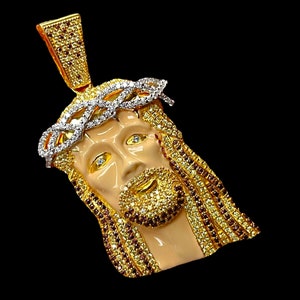Kanye West Style Enamel Jesus Piece Custom Handmade