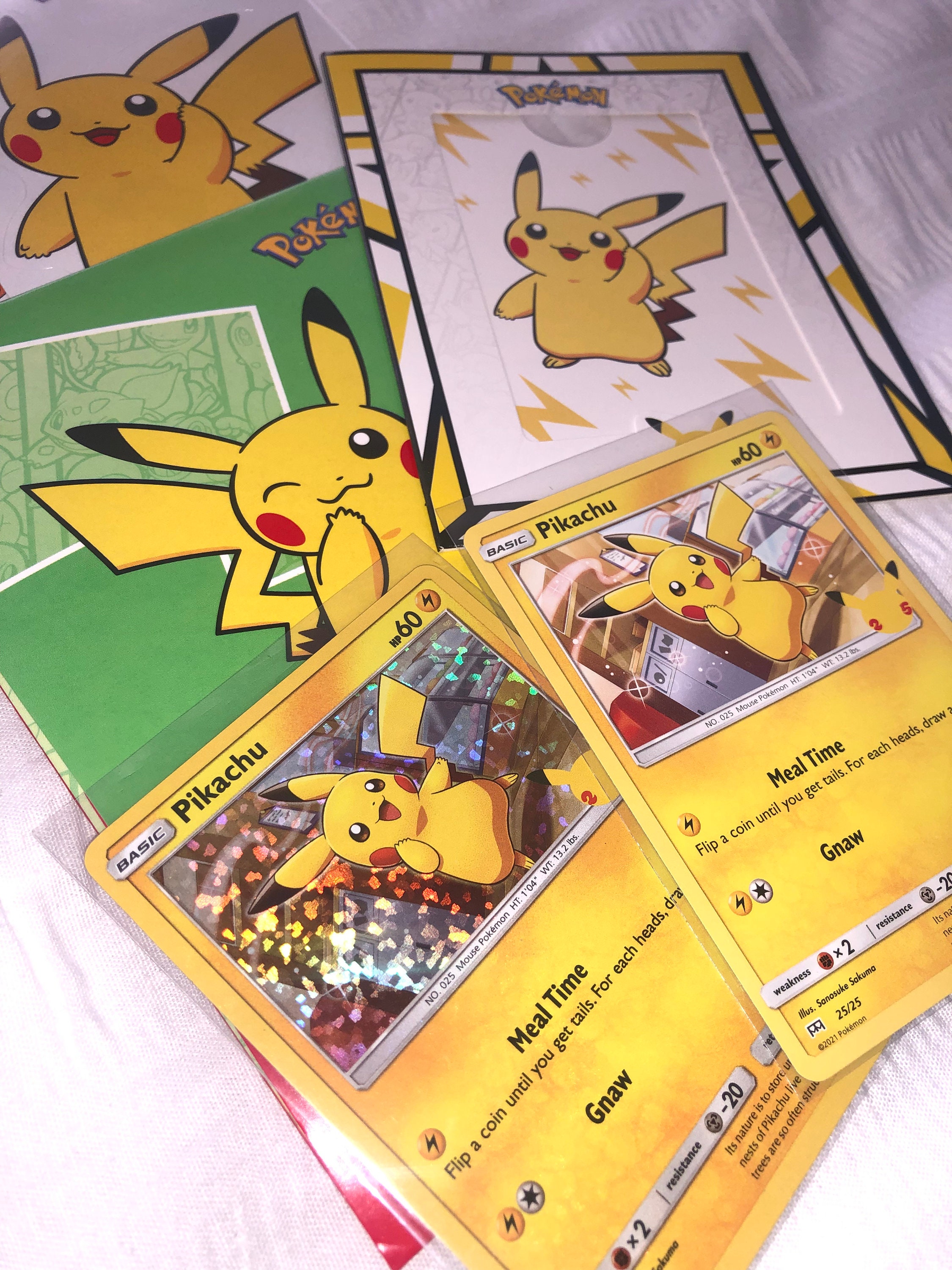 Pikachu Holo Mcdonalds 25th Anniversary Full Set - Etsy India