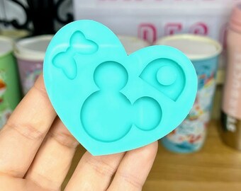 Solid Mouse Head Straw Topper Silicone Mold