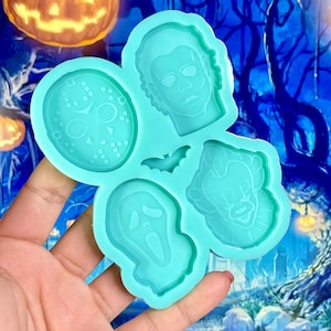 Spooky Halloween Horror Icons Grippie Silicone Mold