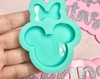 Mouse Heart Hands Grippy Phone Grip Silicone Mold