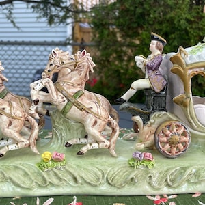 Capodimonte Horse and Carriage - Etsy