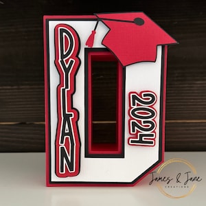 Letras 3D de graduación / Decoración para fiesta de graduación, regalo, letras 3D personalizadas, colores personalizados, centro de mesa para fiesta de graduación, decoración de graduación