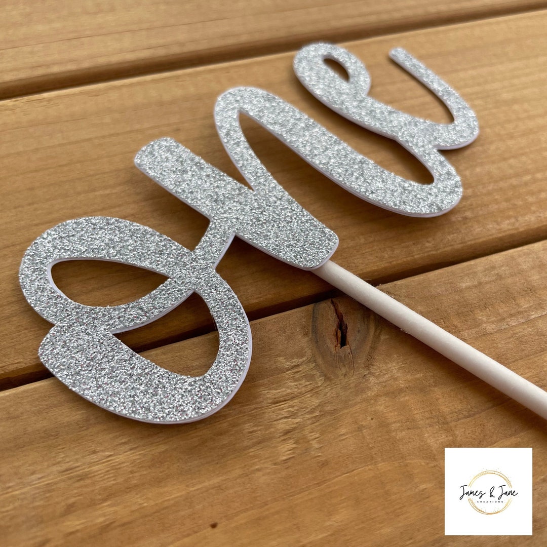 One Cake Topper | Glitter One, First Birthday Decorations, One Cake ...