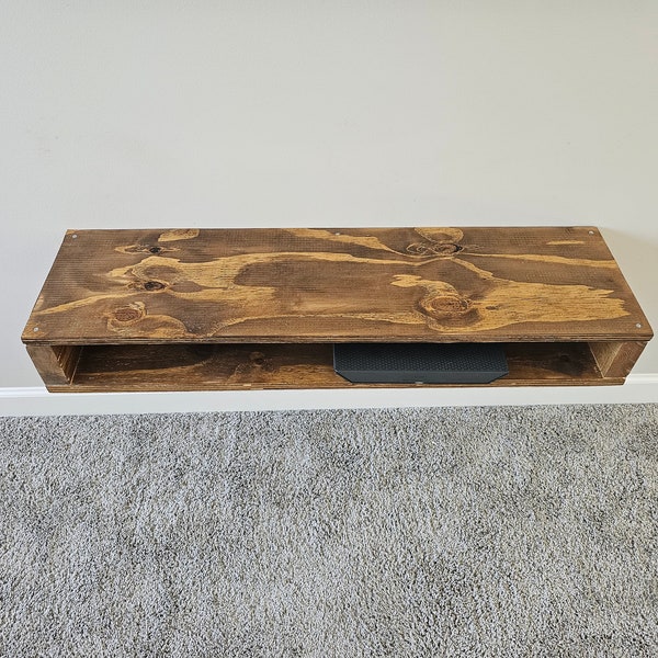 Floating Tv Shelf Etsy