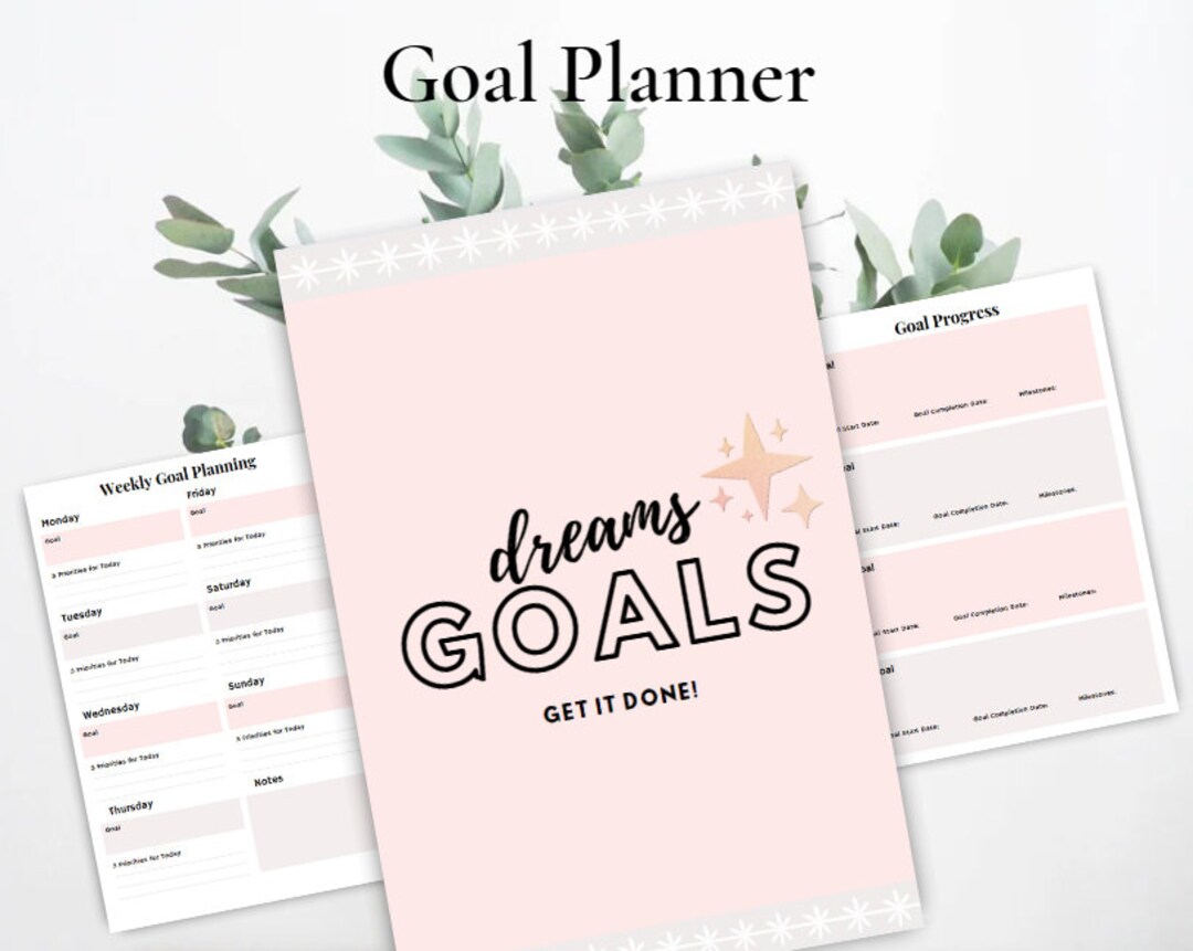 Goal Setting Planner - Etsy