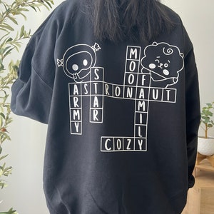 The Astronaut Crossword Puzzle Sweater Etsy The Astronaut Crossword Puzzle Sweater Etsy