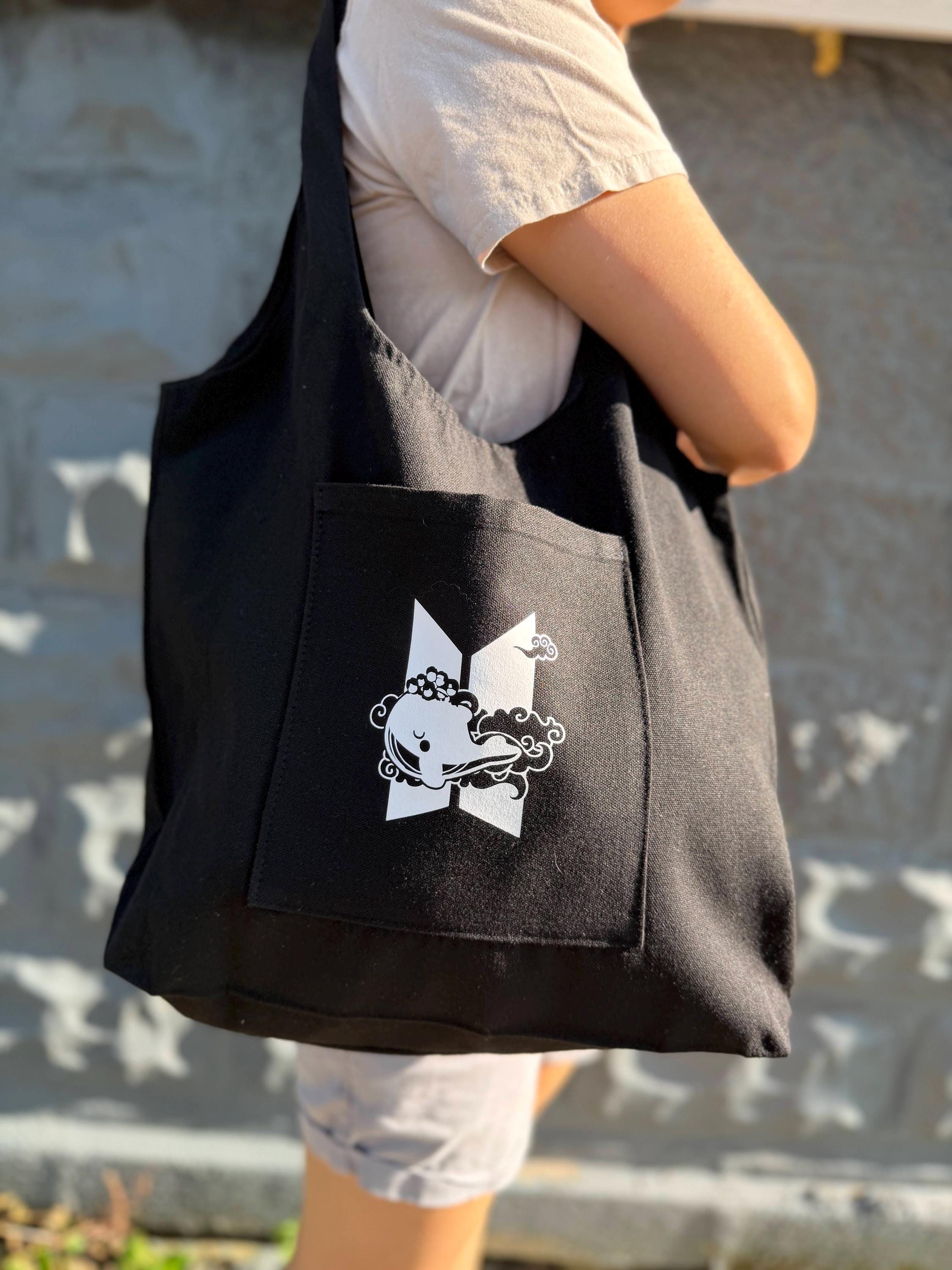 Bts Tote Bag Black - Etsy