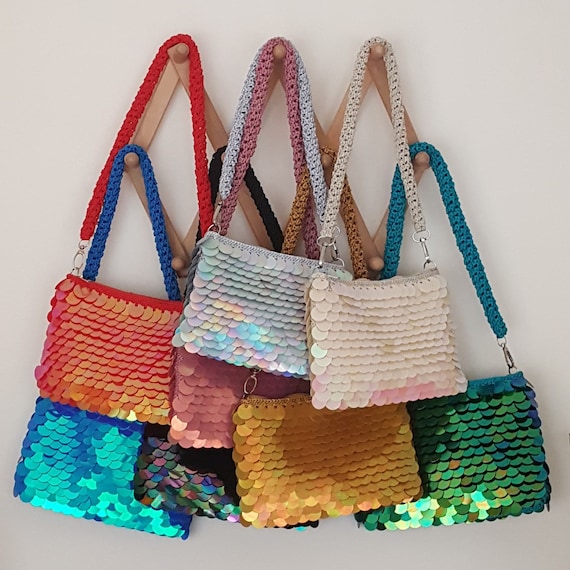 Borsa Arcobaleno Con Paillettes Reversibili – Tracolla Glitterata Per Bambini E Adulti, Per Feste E Carnevale - 3