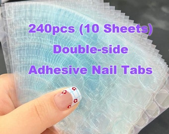 Ultra Thin Double-side Adhesive Nail Tabs for press on nails,Nail Glue Stickers Self-adhesive Transparent Nail Glue Tabs