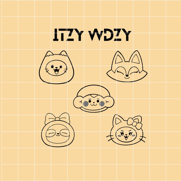 Itzy Wdzy Kpop downloadable and printable PNG JPEG for T-shirts, Mugs and More! for Cricut, Silhouette