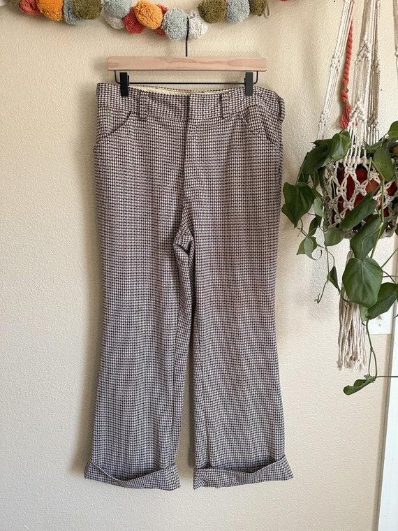 Vintage Houndstooth Trousers / Unbranded