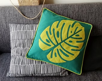 Housses de coussin motif Feuille de Monstera