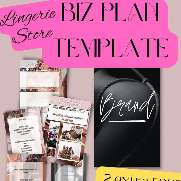 Lingerie Shop Business Plan Template