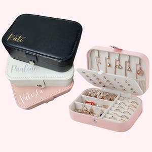 personalisierte Schmuckschatulle I  Schmuckkästchen mit Name I Schmuckbox I Organizer I