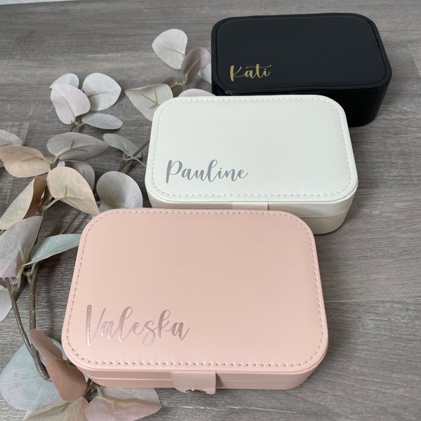 personalisierte Schmuckschatulle I  Schmuckkästchen mit Name I Schmuckbox I Organizer I