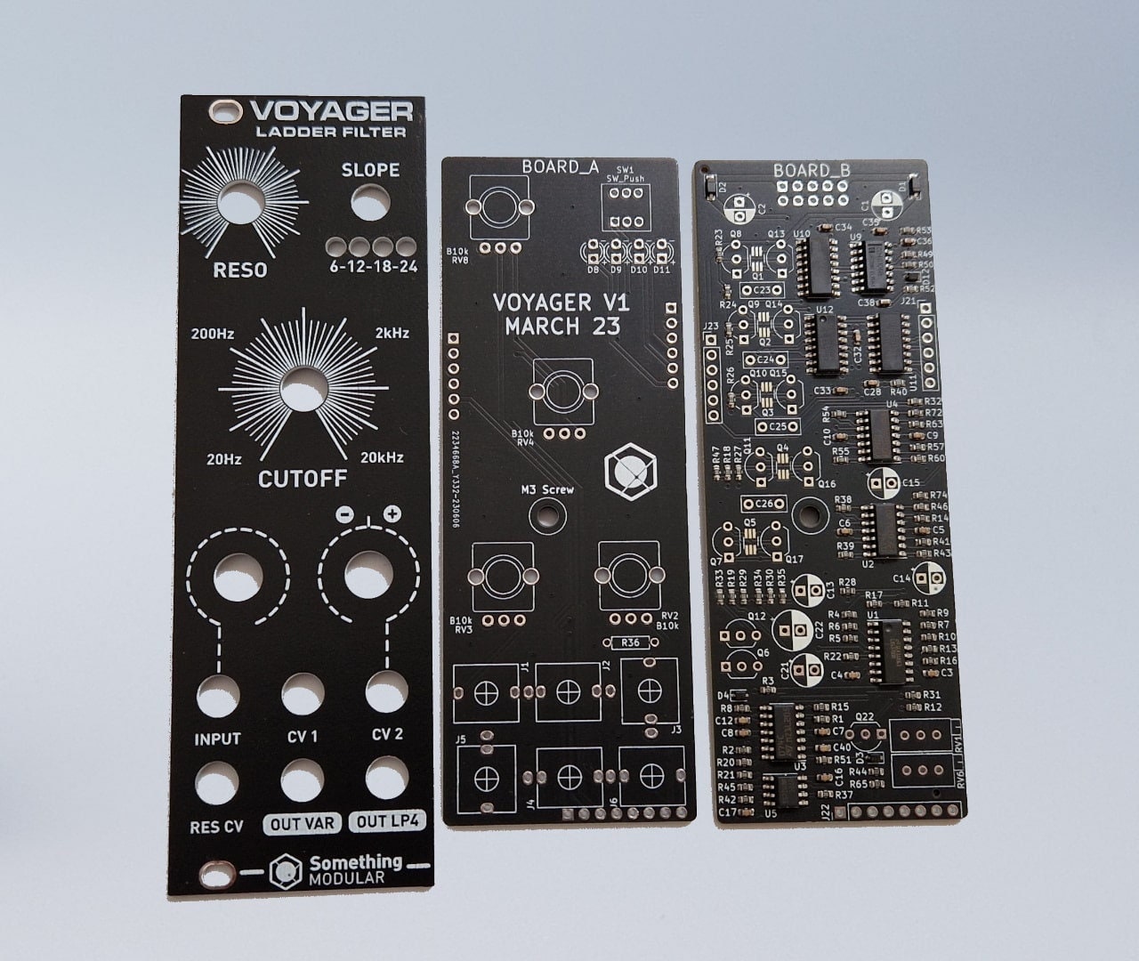 VOYAGER - Transistor Ladder Filter - Eurorack Modular - PCB and Panel ...