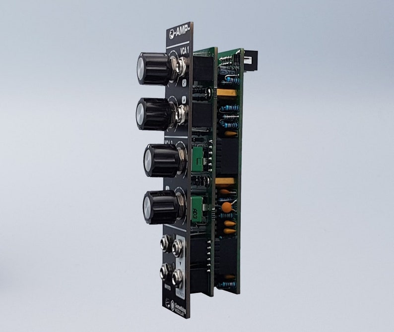 AMP Dual Linear VCA Eurorack Module PCB and Panel image 3