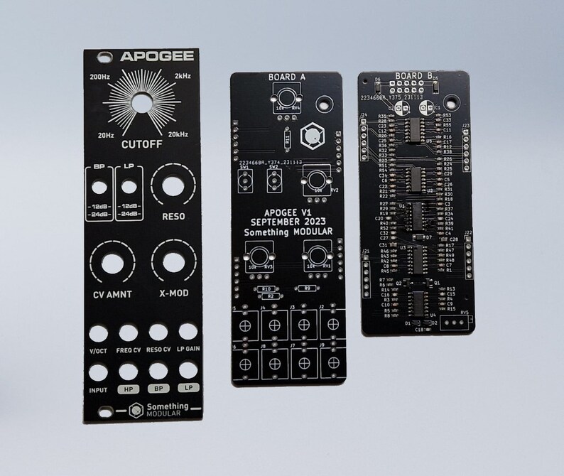 APOGEE Analog Multimode Filter Eurorack Modular PCB and Panel SMD Presoldered image 2